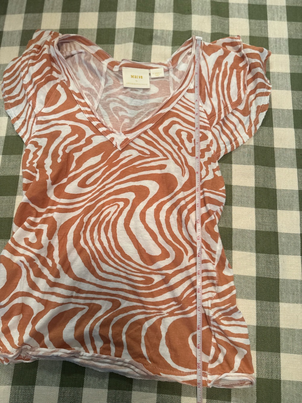 Anthropologie Maeve Catie Ruffled Sleeve Tee - Picture 8 of 13